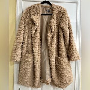 Soft Tan Teddy Jacket